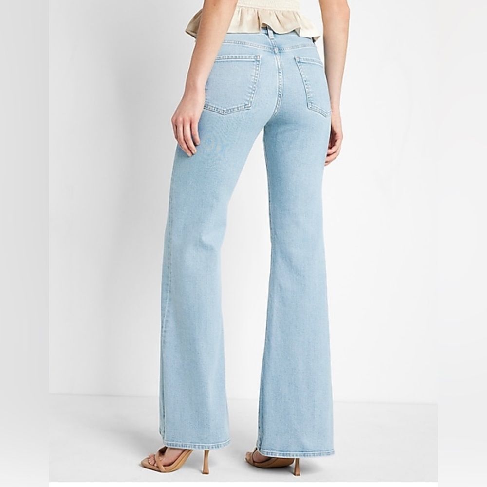 EXPRESS 70’s Flare Mid Rise denim - Picture 3 of 7
